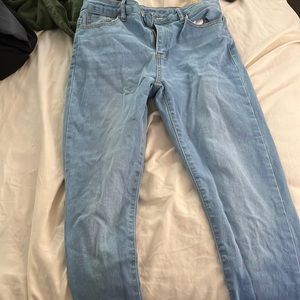 Light Blue High Rise skinny Jeans
